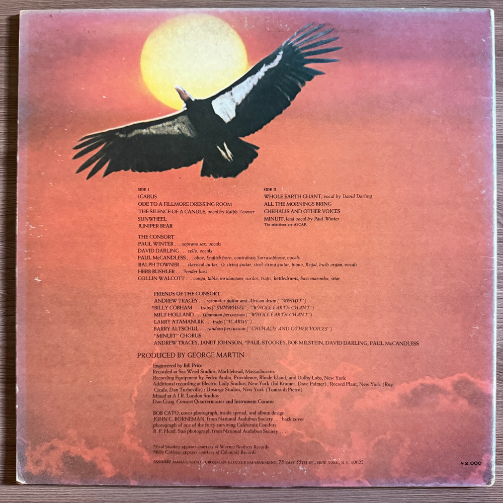 Виниловая пластинка Paul Winter / Winter Consort – Icarus LP