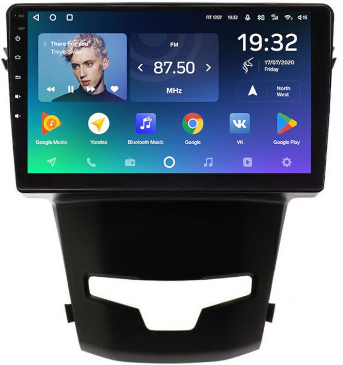 Магнитола для SsangYong Actyon II 2013-2021 - Teyes CC2 PLUS монитор 9" QLED, Android 10, Быстрая, SIM-слот