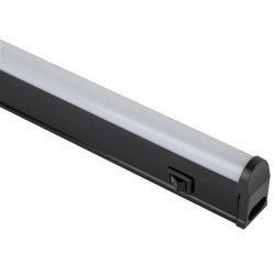 Линейный светодиодный светильник ЭРА LLED-01-12W-4000-B 12Вт 4000K L874мм с выключателем черный | Бытовые светодиодные линейные светильники