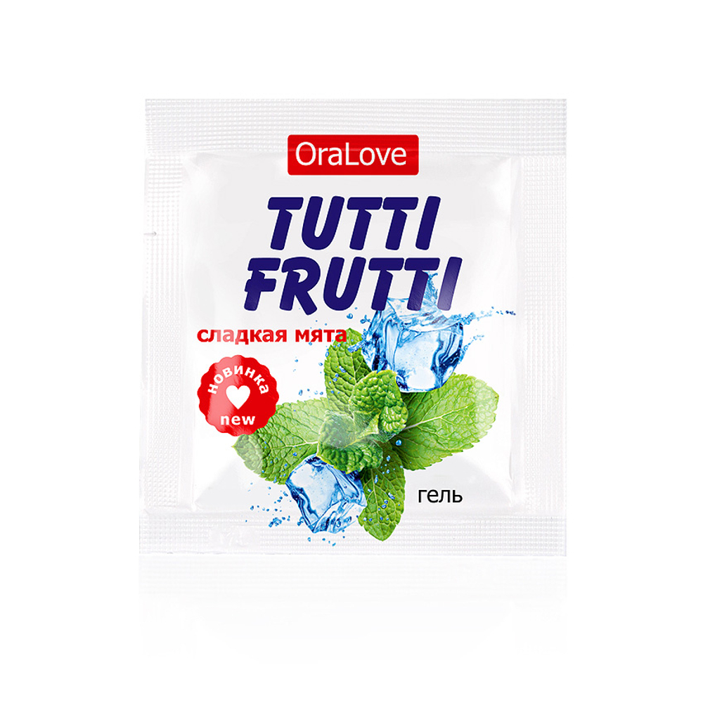 Tutti Frutti - Оральный лубрикант со вкусом Сладкая мята