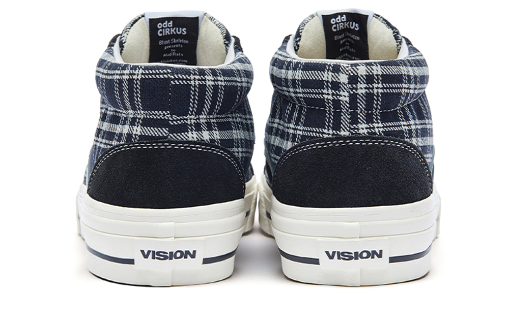 Vision Street Wear x Odd CIRKUS Astley Pro Mid top Skateboard Shoes Unisex Black White