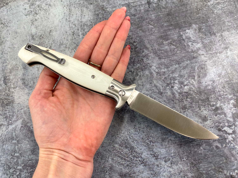 Нож Страйк, White,D2, Steelclaw