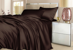 Постельное белье 2 спальное евро Luxe Dream Chocolate