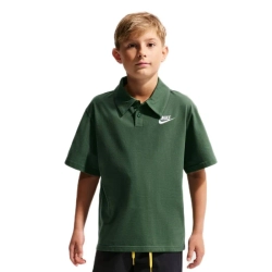 Футболка для мальчика теннисная Nike Kids Sportswear Club Knit Short Sleeve - fir/white