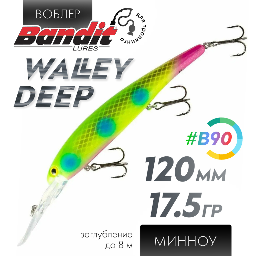Воблер Bandit Walleye Deep (120мм, 17.5гр)