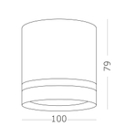 Светильник накладной LED 12W 3000K