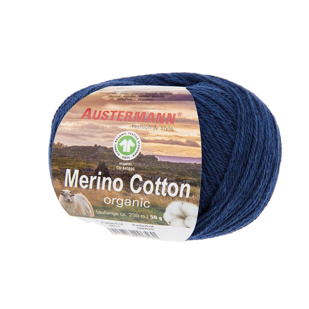 Пряжа Austermann (Аустерманн) Merino Cotton organic / уп.10 мот. по 50 г, 230 м, 12004 Пряжа Austermann (Аустерманн) Merino Cotton organic / уп.10 мот. по 50 г, 230 м, 12004