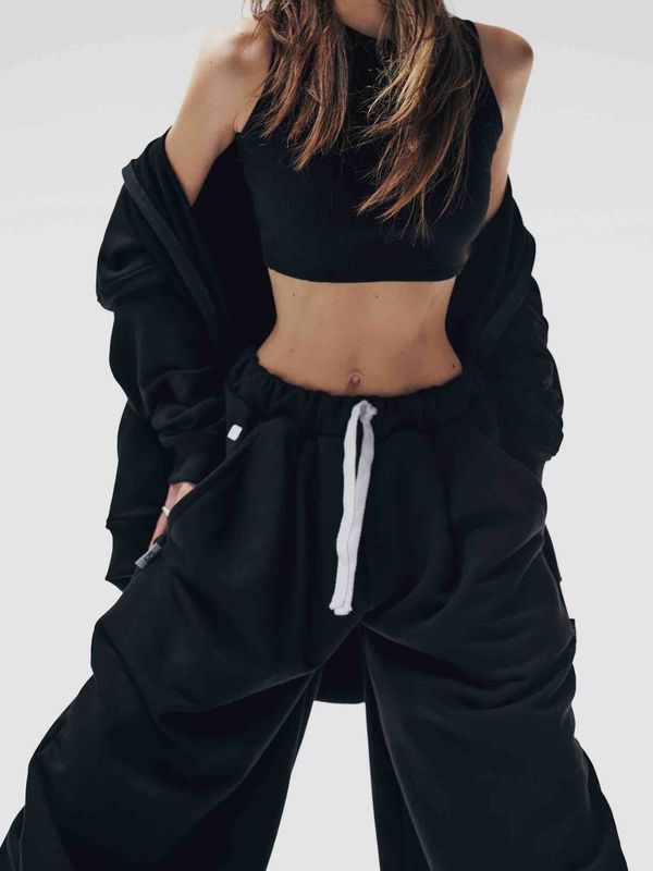 Брюки Baggy Trousers Logo черные - фото 5