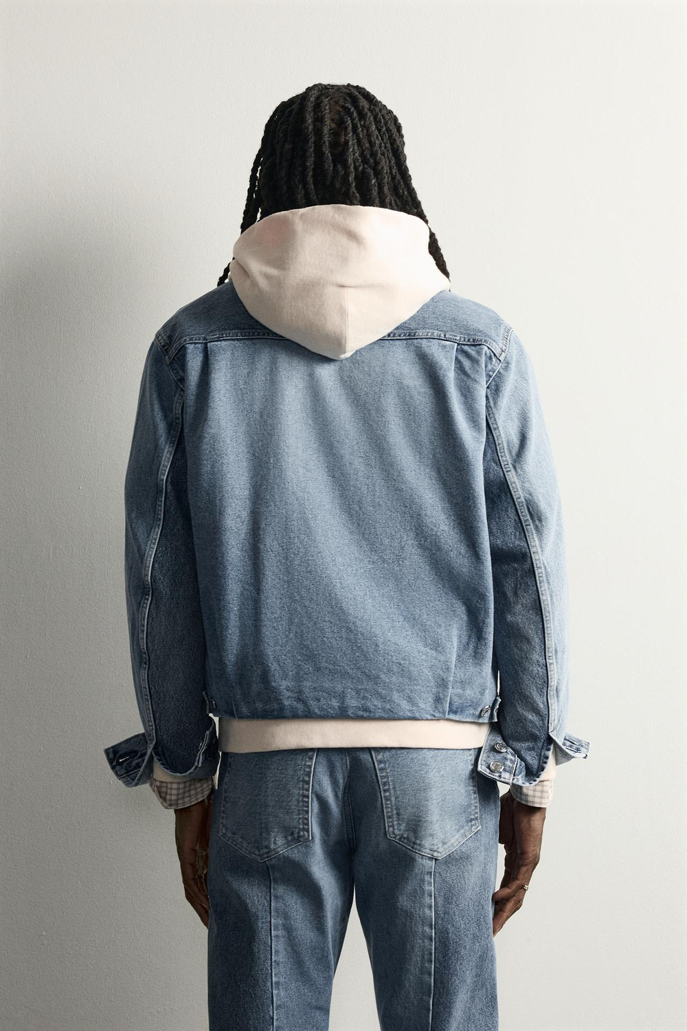 ZARA ДЖИНСОВАЯ КУРТКА TRUCKER 2026 TANAKA NY TYO LTD.©, ГОЛУБОЙ