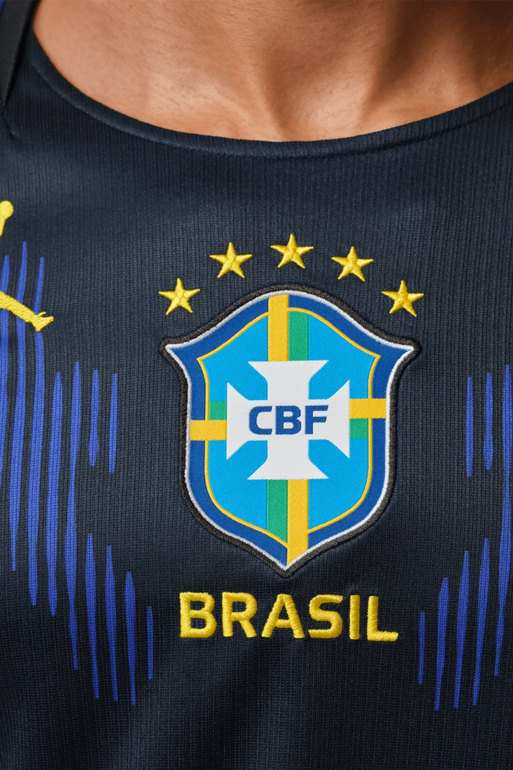 Футболка Nike Brazil x Jordan 2026 Away Stadium - темно-синий
