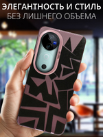 Дизайнерский чехол из пластика для VIVO V40 / V40 PRO / T3 ULTRA с усиленной защитой камеры и глянцем