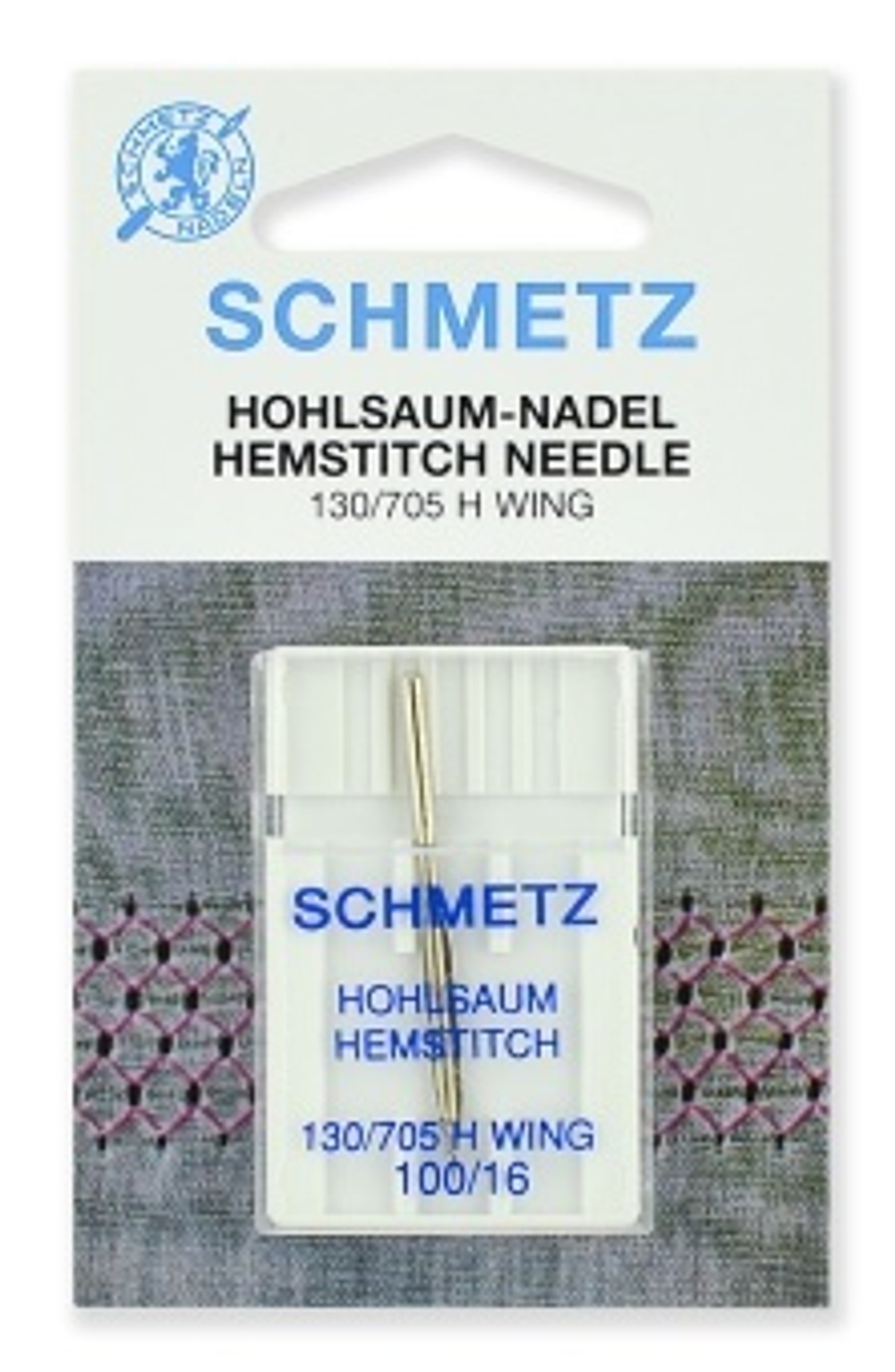 Иглы 34 Schmetz для мережки 130/705H WING №100 1шт