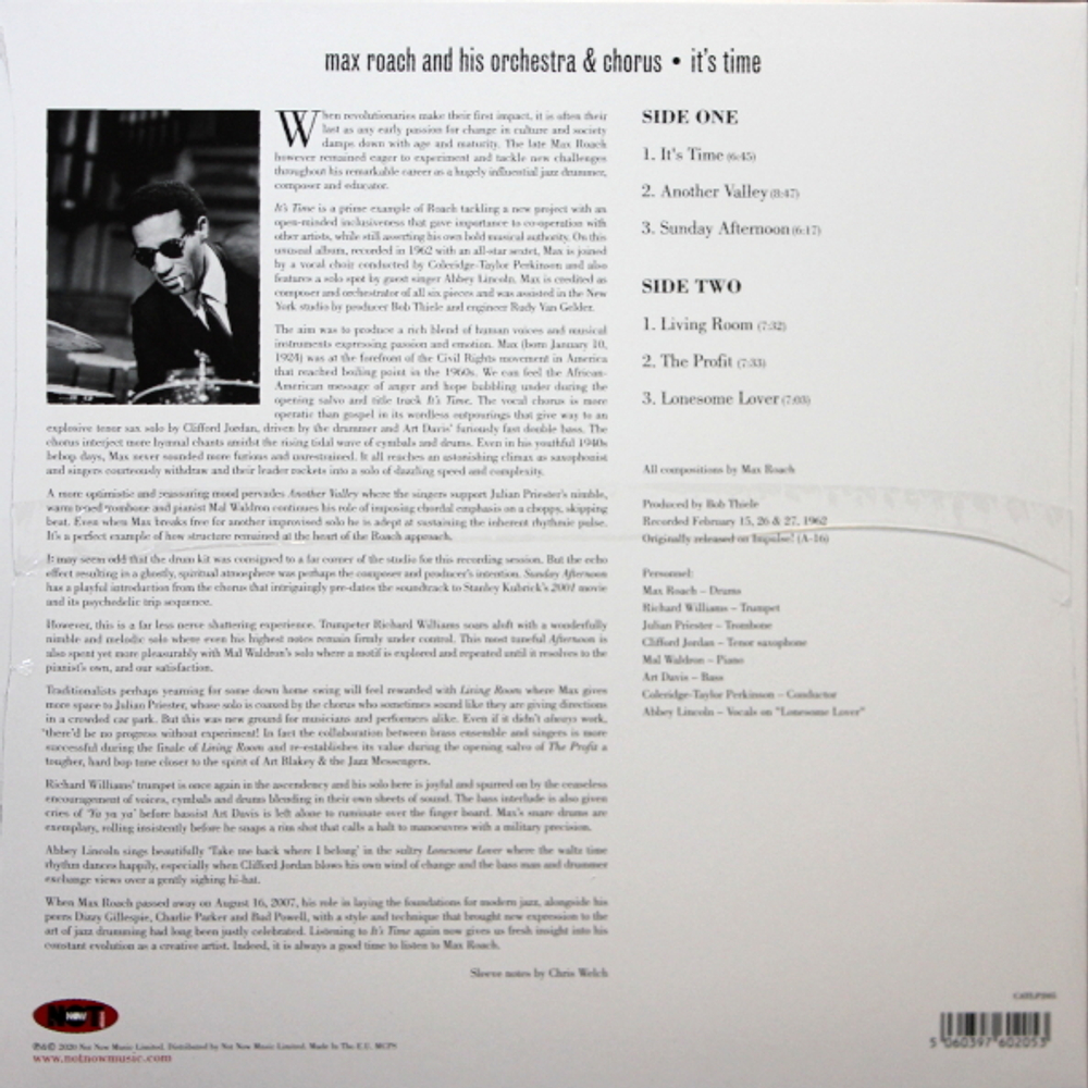 Max Roach His Chorus And Orchestra / It's Time (LP)