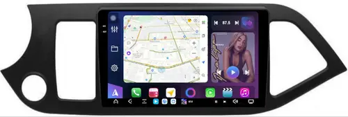Магнитола для KIA Picanto 2 2011-2017 - FarCar S500-TS20 монитор 9.5" 2K QLED на Android 14, Быстрейшая, CarPlay, 4G SIM-слот