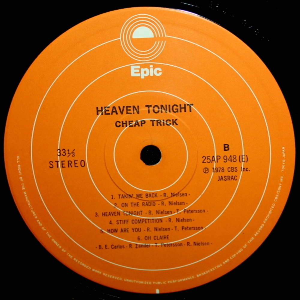 Cheap Trick / Heaven Tonight (LP)