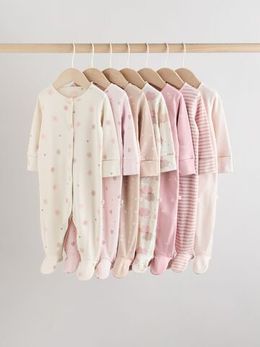 Комбинезон / Cлип для малышей Next AW2-290, 7 шт., Розовый, Бежевый