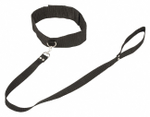 Ошейник Bondage Collection Collar and Leash Plus Size (Цвет: черный)