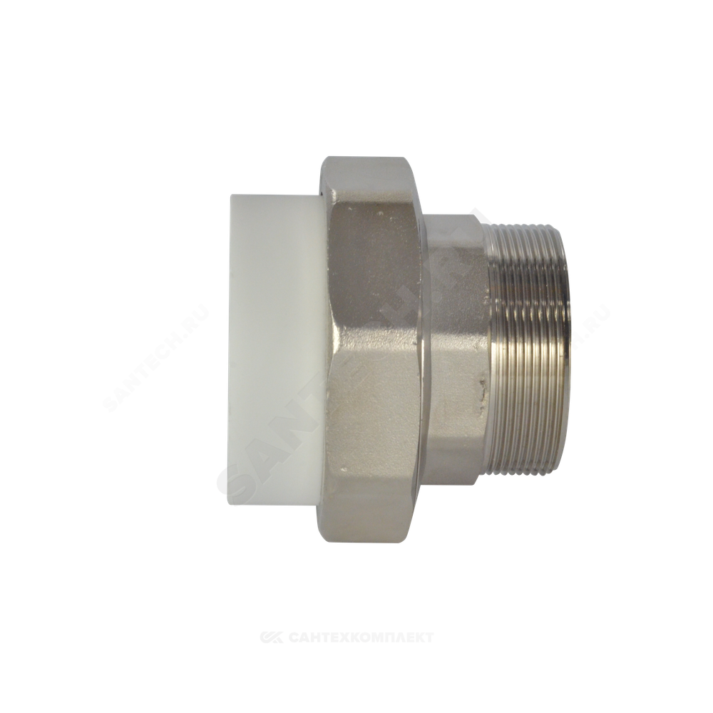 Муфта PP-R комбинированная разъемная белая Дн 75х2 1/2" НР VALFEX 11156212