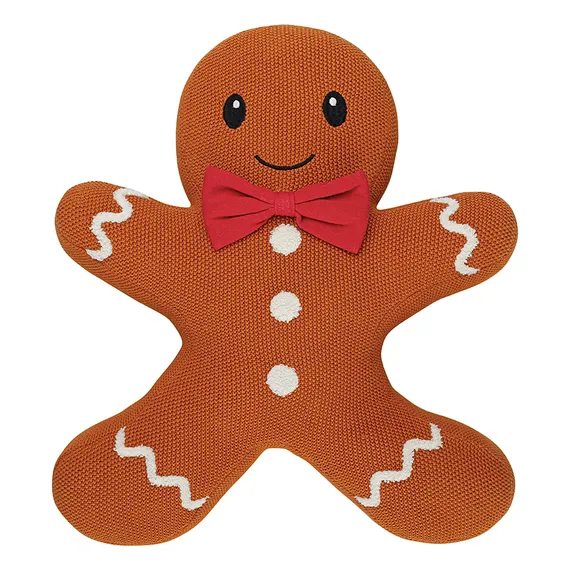 Подушка вязаная classy gingerbread из коллекции new year essential, 40х50 см