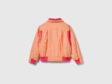 Benetton Куртка-бомбер из 100% хлопка в рубчик «Stranger Things», оранжевый