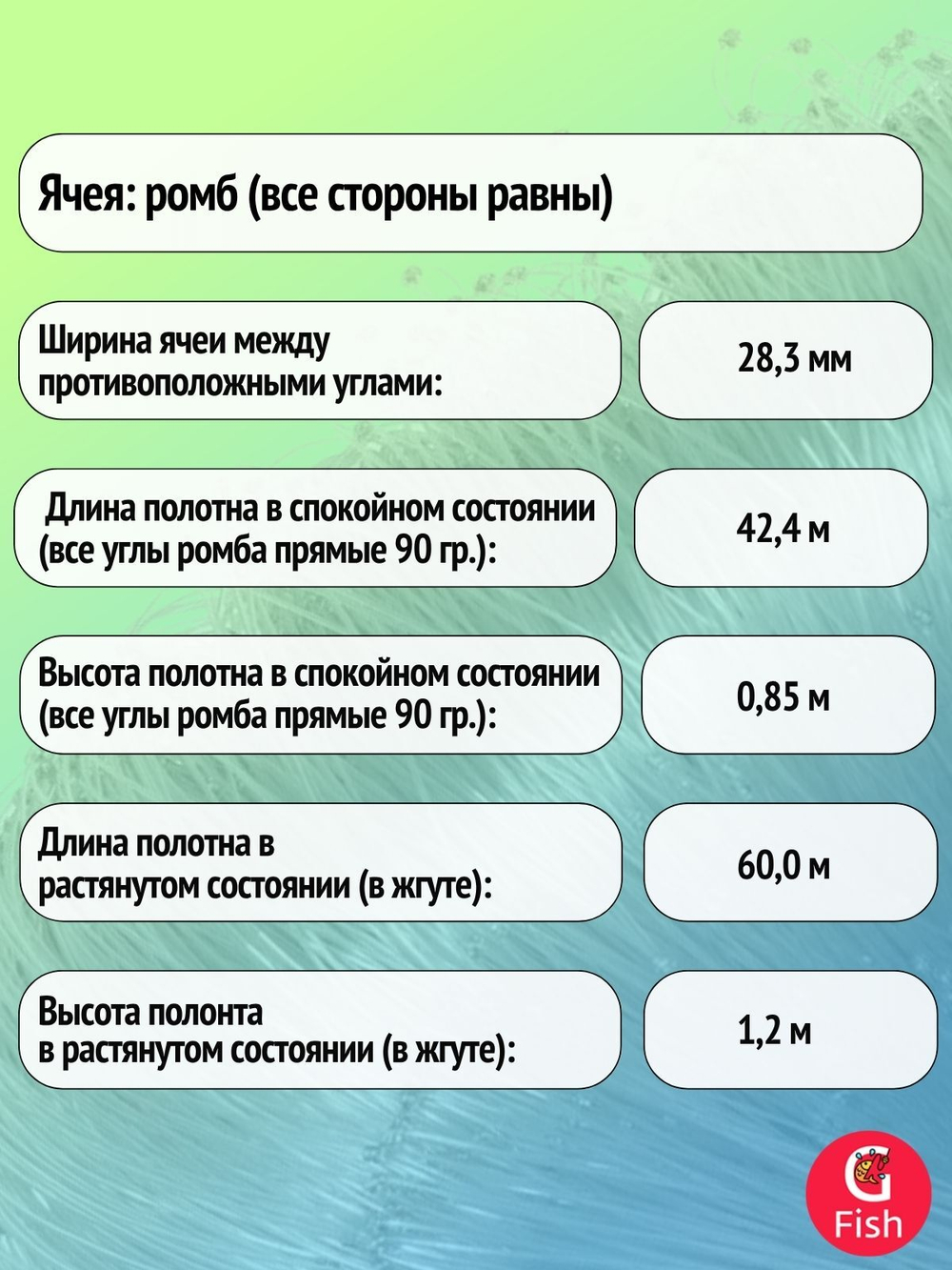 Сетка строительная CRYSTAL леска, толщина 0,15 мм, ячея 20 мм, высота 1,2 м кукла
