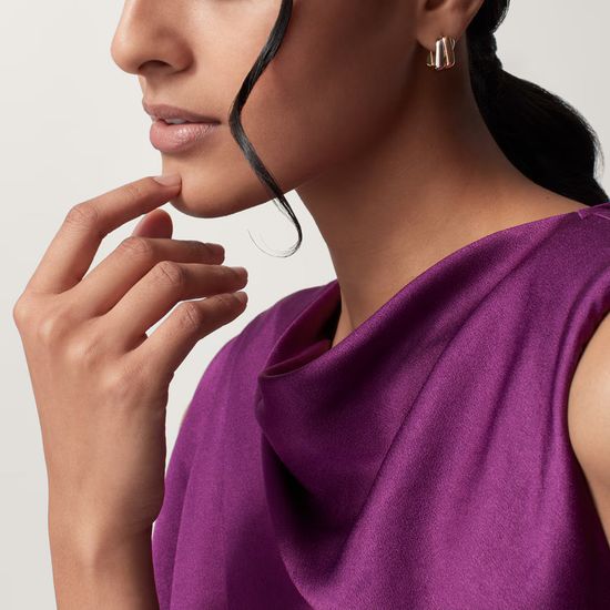 Серьги Cartier Trinity, cushion-shaped