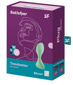 Зеленая анальная втулка с вибрацией Satisfyer Trendsetter (Цвет: зеленый)