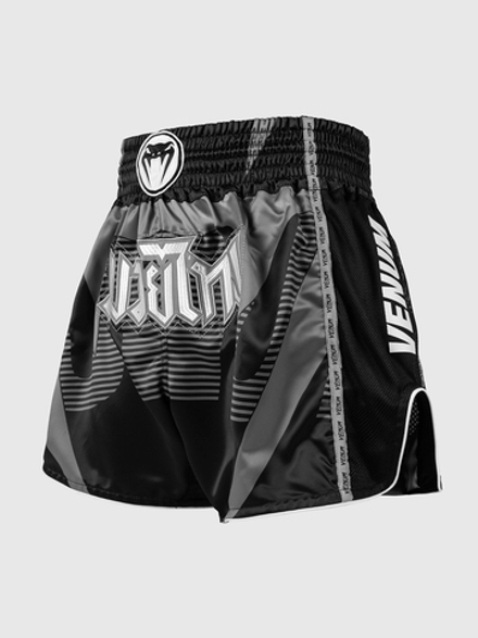 Шорты тайские Venum Adrenaline Black/Silver Grey