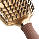 Olivia Garden Щетка Expert Care Flex Boar&Nylon Bristles Gold&Brown ID2071