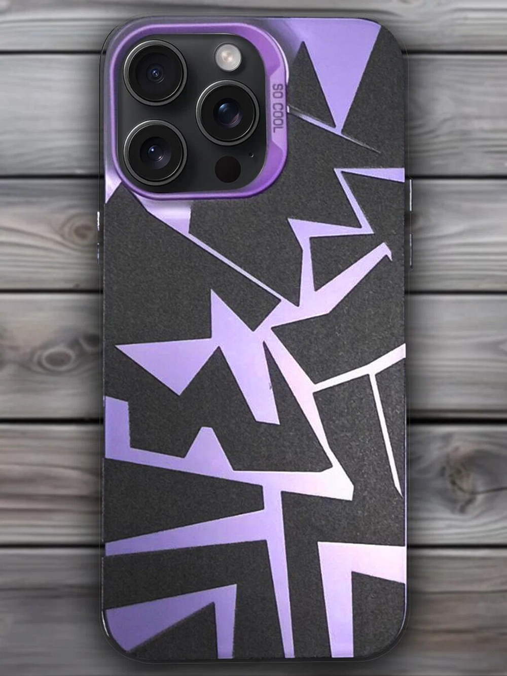 Дизайнерский чехол из пластика для IPHONE 15 PRO MAX с усиленной защитой камеры и глянцем