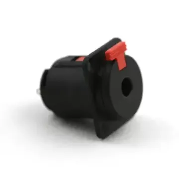 Neutrik NJ3FP6P-BAG панельный разъем Jack 6,3мм TRS (стерео), гнездо, пластиковый черный корпус