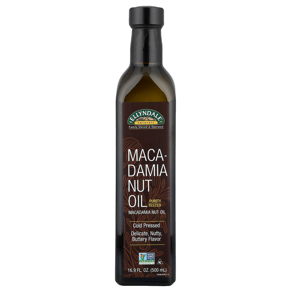 NOW Foods, Ellyndale® Naturals, масло из орехов макадамия, 500 мл (16,9 жидк. унции)
