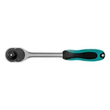 Ключ-трещотка 1/2", CrV, 72 зуба, с быстрым сбросом, матовый хром Stels — фото 4