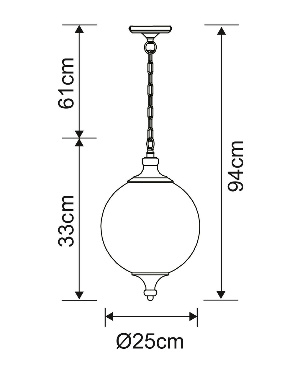 Светильник подвесной Arte Lamp Rimini A3051SP-1AB
