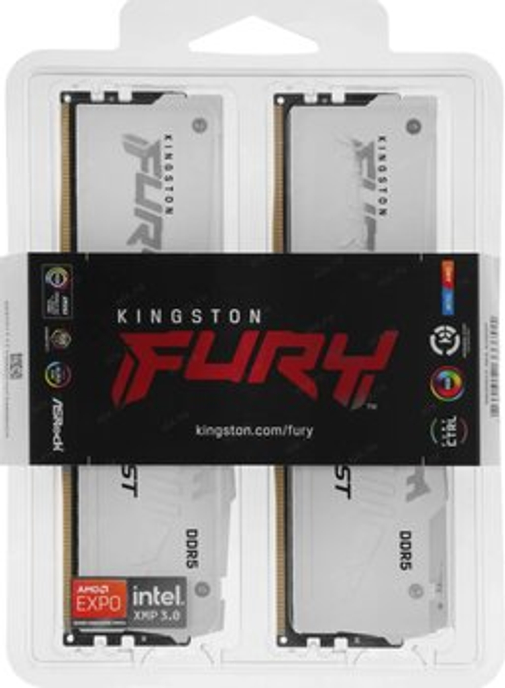 Оперативная память KINGSTON FURY Beast DDR5 32GB 5600MHz CL36 UDIMM KF556C36BWEAK2-32