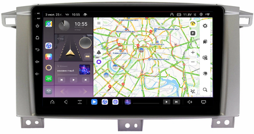 Магнитола для Toyota Land Cruiser 105 1998-2007 - Kuberg QLed, Android 13, Быстрейшая, CarPlay, SIM-слот
