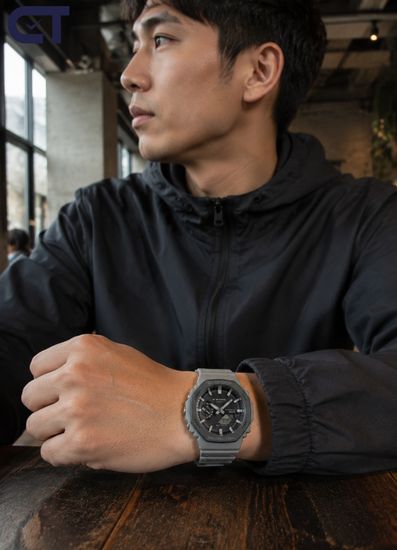 CASIO GA-B2100LUU-8ADR G-SHOCK мужские наручные часы — серая G-SHOCK с Tough Solar, Bluetooth и Carbon Core Guard