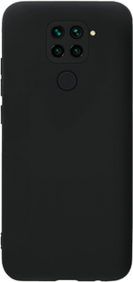 Мягкий Soft Touch чехол из силикона для XIAOMI REDMI NOTE 9 (не PRO / S!) и REDMI 10X с бархатной подкладкой