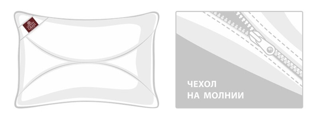 Подушка антиаллергенная 70х70 German Grass Тенцо (Double Tencel)