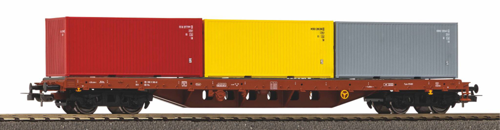 Платформа с контейнерами 3 x 20' SNCB, эпоха V