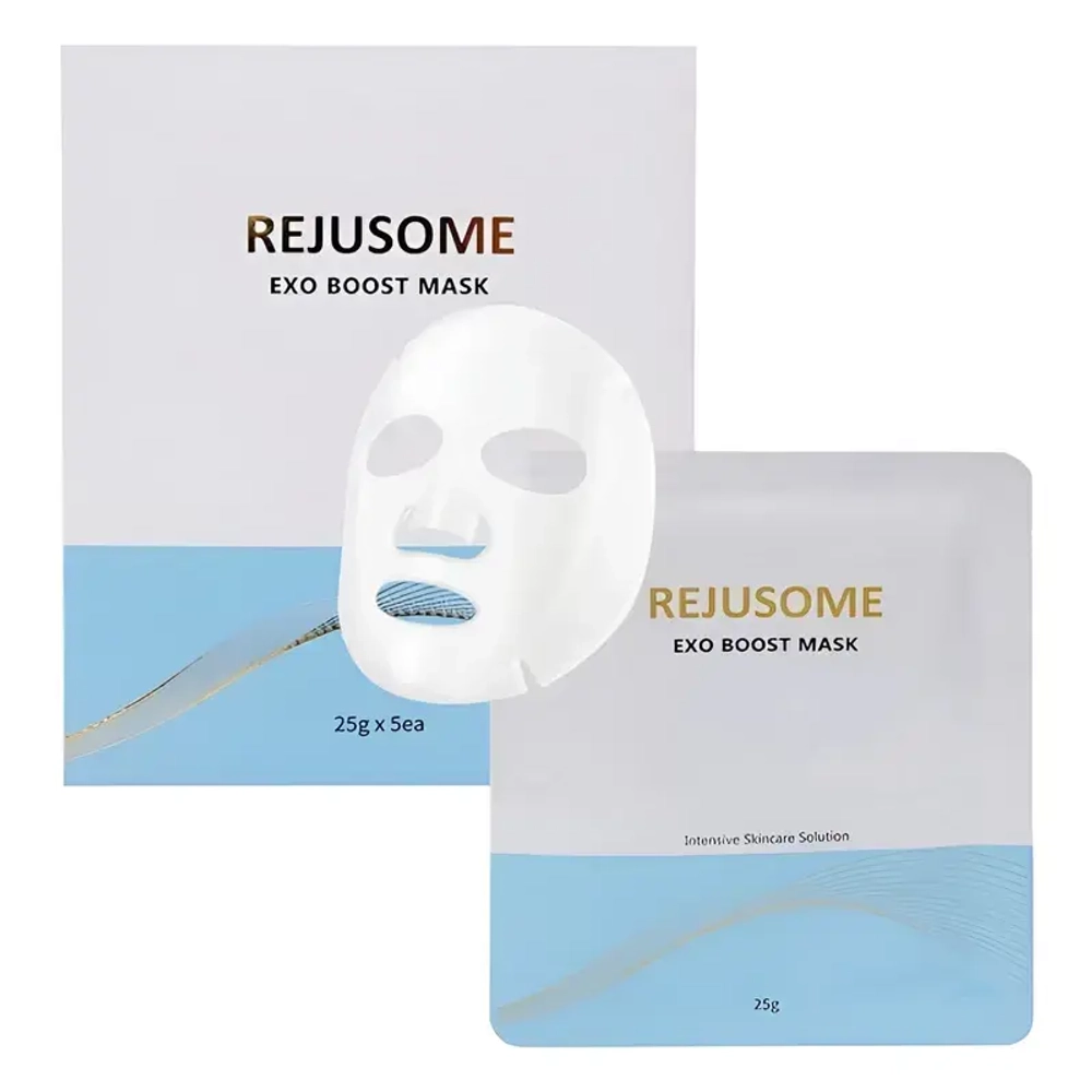 Rejusome Kit Serum + Cream + Mist + Mask | Набор сыворотка, крем, тоник и маски с экзосомами, 30 мл + 50 мл +150 мл+ 5 масок (1 упаковка)
