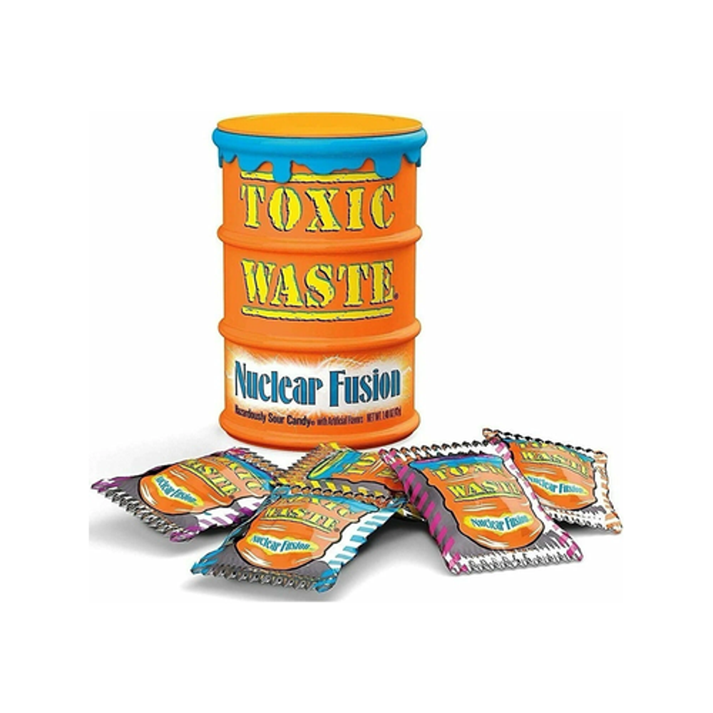 Toxic Waste суперкислые леденцы в оранжевой бочке 42г