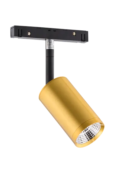 Трековый светодиодный светильник Sfera Sveta 108CG 7W3K BG, золотой и чёрный