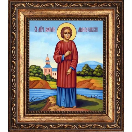 Василий Мангазейский мученик. Икона на холсте.