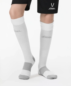 Гетры футбольные JÖGEL CAMP BASIC SOCKS 00, белый/серый/серый