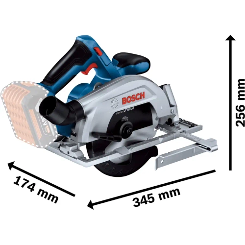 Аккумуляторная циркулярная пила GKS 185-LI BOSCH 06016C1221
