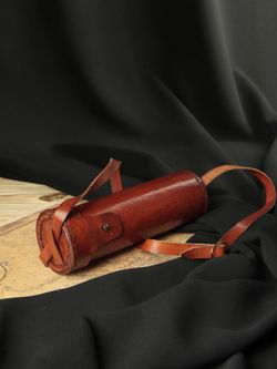 Nautical Подзорная труба в кожаном футляре