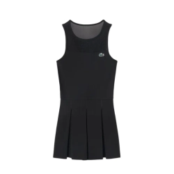 Теннисное платье Lacoste Dual Fabric Pleated Stretch Tennis - black