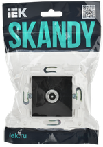 SKANDY Розетка TV проходная SK-A17Bl черный IEK