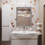 Зеркало MIXLINE "Минио-2" 600*800 (ШВ) сенсорный выключатель, светодиодная подсветка + подогрев